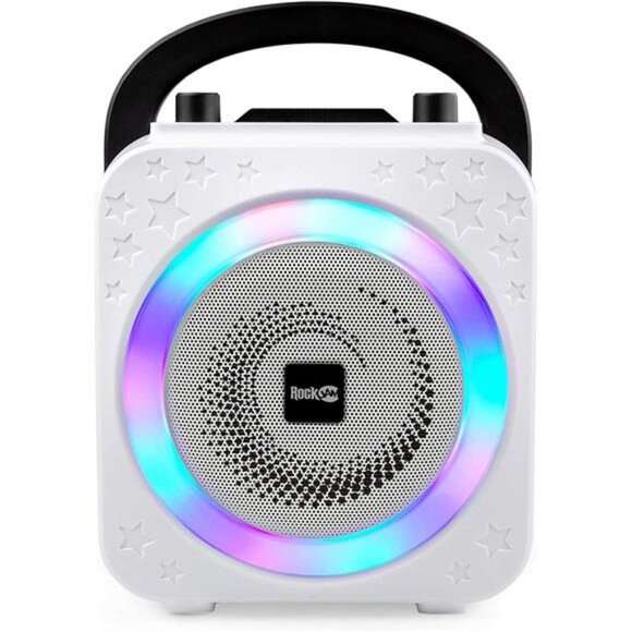 Bluetooth, 10Watt Speaker & Two Microphones, Black 5-Watt Karaoke Machine - Picture 5 of 6